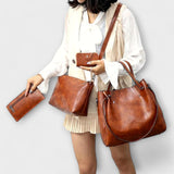 Lora. - 4-teiliges Vintage-Taschen-Set