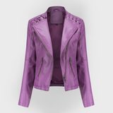 Lune | Veste en cuir classique et souple