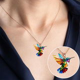 Lune Belie™ | Collier colibri élégant