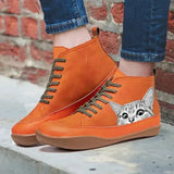 Bottines en cuir pour amoureuses des chats