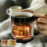 Mug Céramique Thermoréactif “Bibliothèque Enchantée” – Évasion Littéraire et Magique