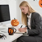 Mug 3D Halloween Fait Main – Design Sorcière & Chat