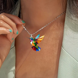 Lune Belie™ | Collier colibri élégant