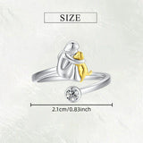Chipie – Bague avec icône de chien