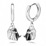 Nénette – Boucles d’oreilles avec icône de chien (fermeture ronde)