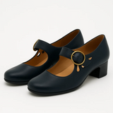 Jane - Sandálias de couro com fecho