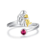 Chipie – Bague avec icône de chien