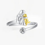 Chipie – Bague avec icône de chien