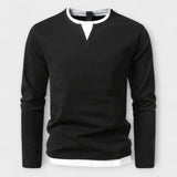 MIRAVO | Maglietta a maniche lunghe premium in cotone pettinato