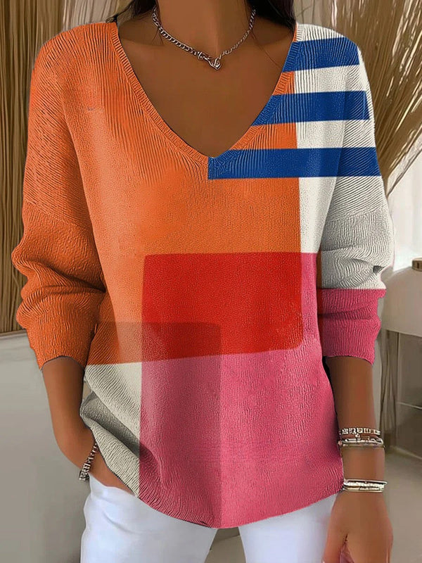 ANAÏS | Pull en maille à col en V