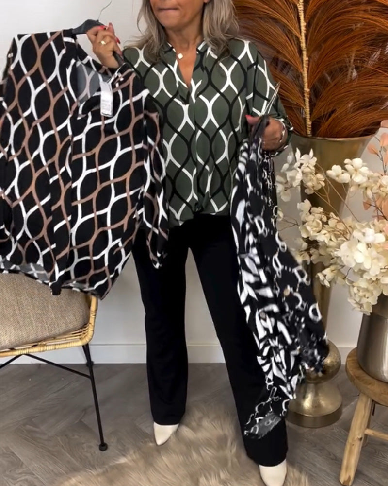 Lune™ | Blouse à Motif Graphique