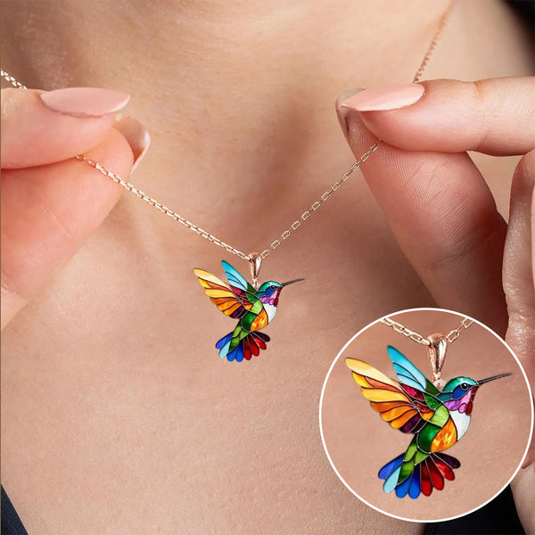 Lune Belie™ | Collier colibri élégant