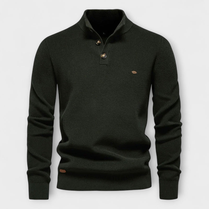 MIRAVO | Maglione da uomo con design a bottoni