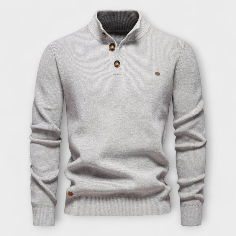 MIRAVO | Maglione da uomo con design a bottoni