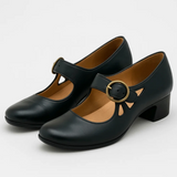 Jane - Sandálias de couro com fecho