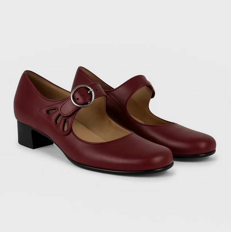 Jane - Sandálias de couro com fecho