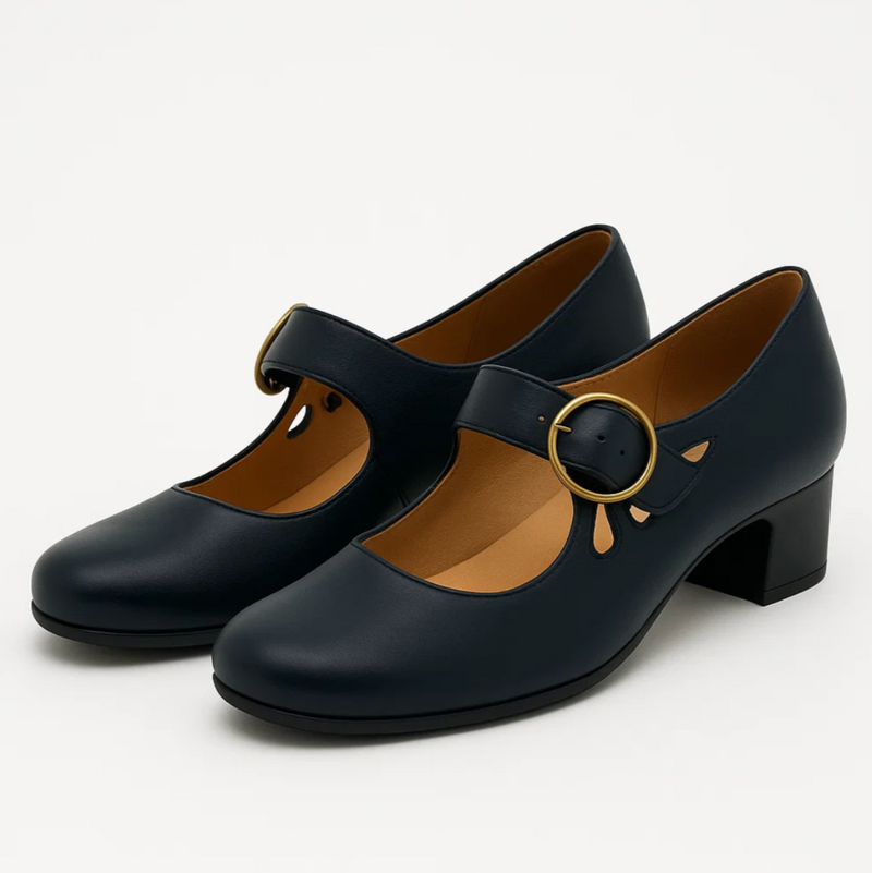 Jane - Sandálias de couro com fecho