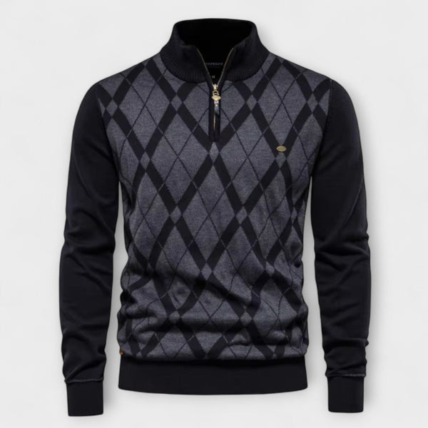 MIRAVO | Pullover da Uomo con Mezzo Zip