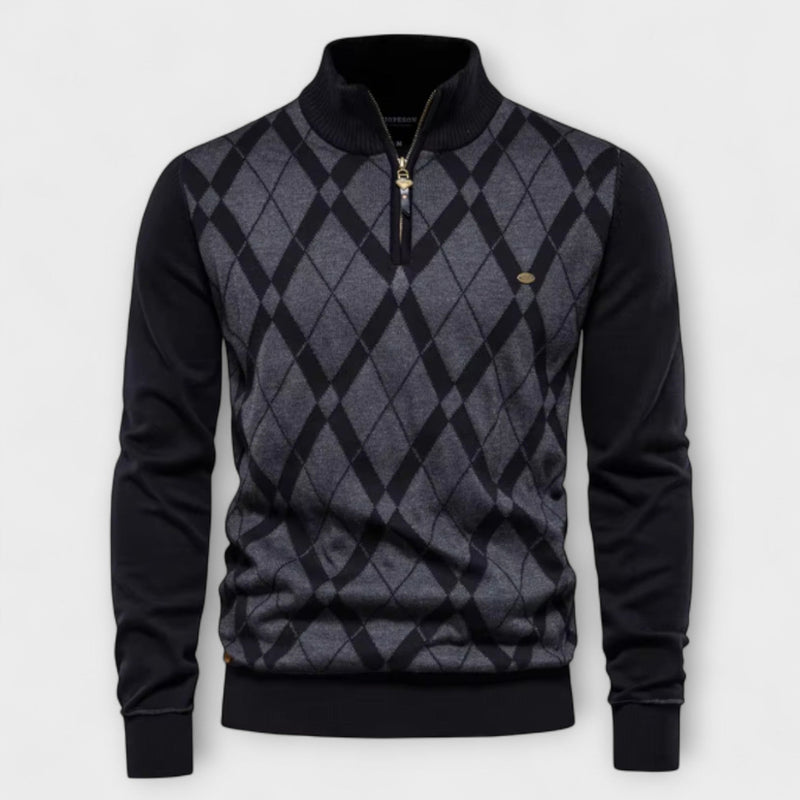 MIRAVO | Pullover da Uomo con Mezzo Zip