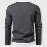 MIRAVO | Maglietta a maniche lunghe premium in cotone pettinato