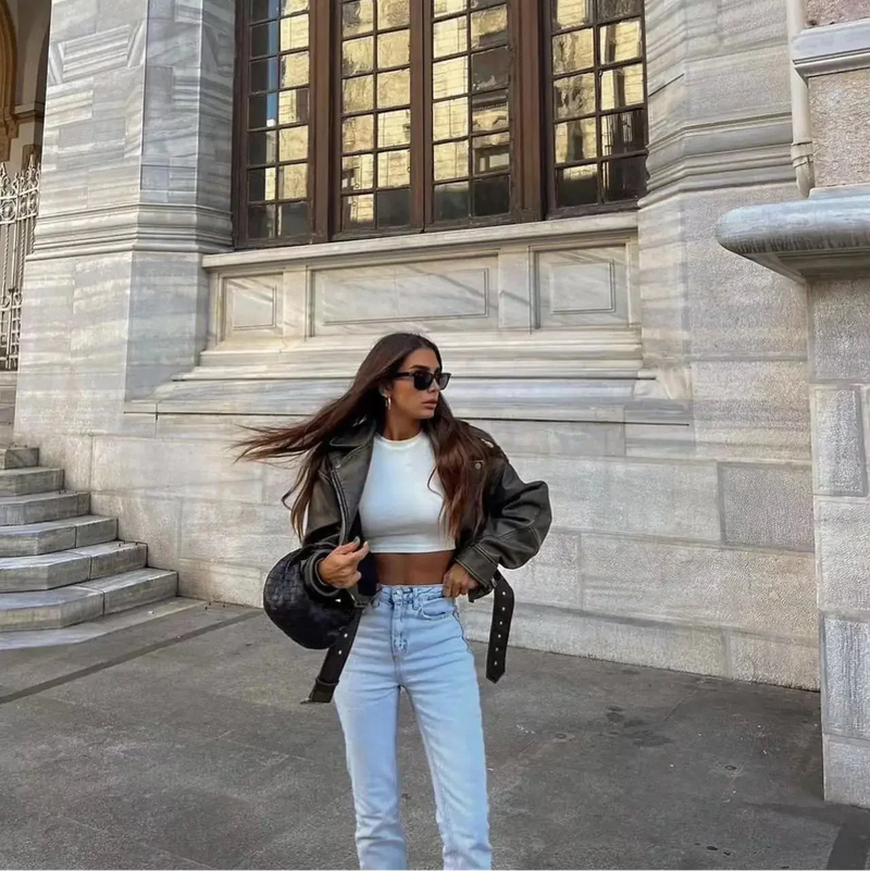 Lune | Veste en cuir de qualité polyvalente