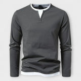 MIRAVO | Maglietta a maniche lunghe premium in cotone pettinato