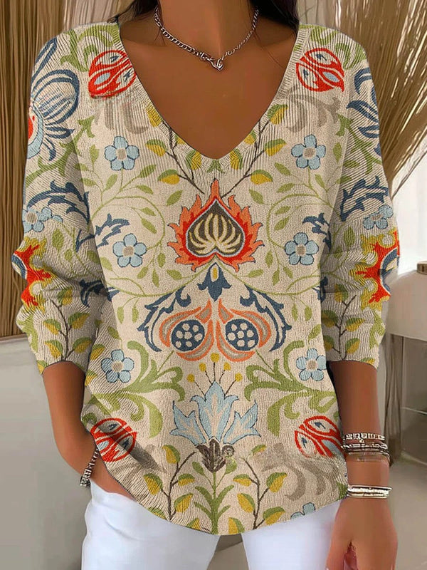 MARGAUX | Pull en maille à col en V