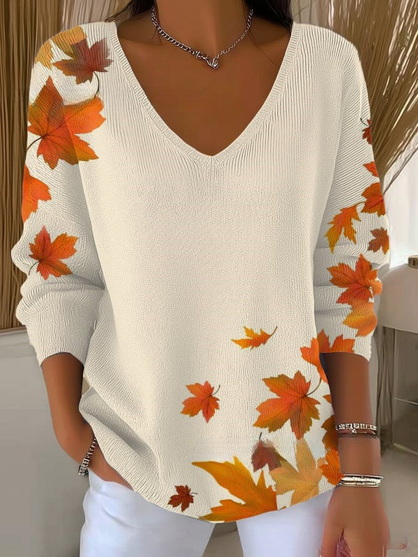 CELESTE | Pull en maille à col en V
